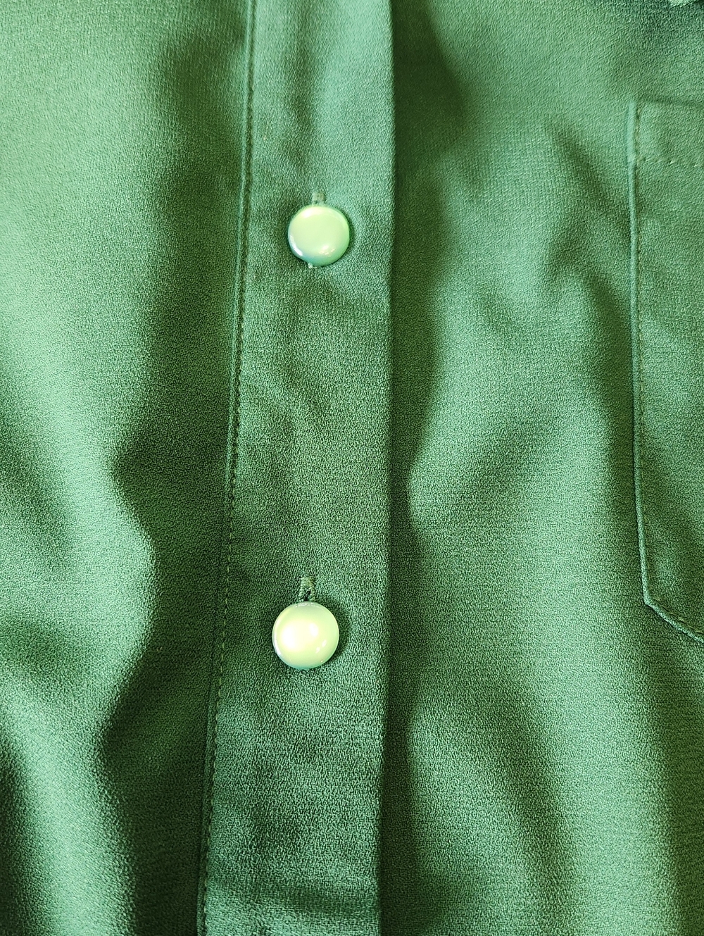 Tuckernuck Crepe Callahan Shirt Dress Emerald XXL Ruffle Pockets Flounce Hem - Picture 5 of 14